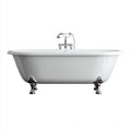 Bañera - Acrílico - 168x72x61 cm - Blanco - Apto para baño - Estilo clásico
