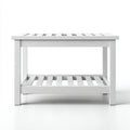 Zapateros banco de madera con superficie abierta 70x30x45 cm - diseño práctico para entrada