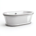 Bañera - Acrílico - 175x78x60 cm - Blanco-Gris - Apto para baño - Estilo moderno