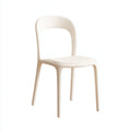 Silla de jardín plástico 47x44x83 cm - blanco - para exterior - diseño moderno