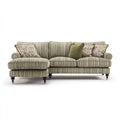 Sofá rinconero tela 255x168x92 cm - verde - diseño clásico
