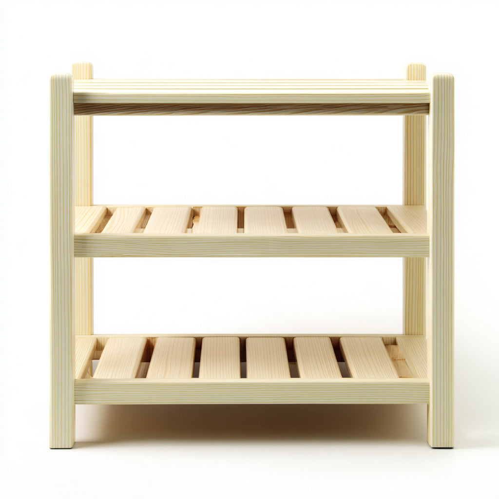 Zapatero madera 60x30x50 cm - pino - diseño sencillo